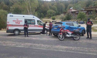 Domaniç’te otomobil ile motosiklet çarpıştı: 1 yaralı