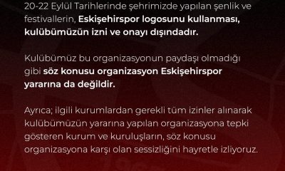 Eskişehirspor’dan logolarını izinsiz kullanan organizasyona tepki