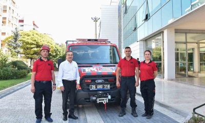 Tepebaşı arama kurtarma yeni aracı ile daha güçlü