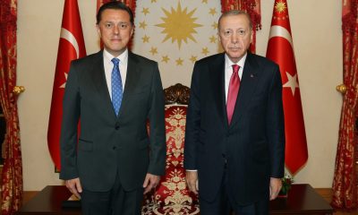 Nebi Hatipoğlu, Dolmabahçe’de Cumhurbaşkanı Erdoğan  ile görüştü