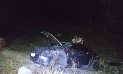 Şarampole giren otomobilde 5 kişi yaralandı