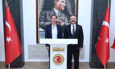 Vali Aksoy, Fransa’nın Ankara Büyükelçisi Isabelle Dumont’u kabul etti