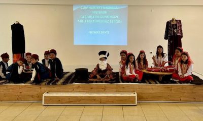 Hisarcık Cumhuriyet İlkokulunda, “Geçmişten Günümüze Milli Kültürümüz” konulu sergi