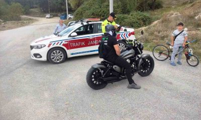 Kütahya’da jandarmadan motosiklet denetimi