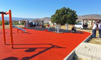Bozüyük’te parklarda yenileme çalışması
