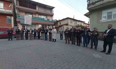 Gediz Altınkent köyünde sabah namazı buluşması ve yağmur duası programı