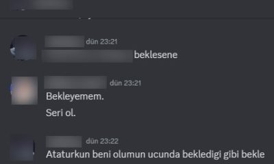 Erişim engeli getirilen Discord’da milli değerlere ve katledilen genç kıza küfürler yağdırdılar