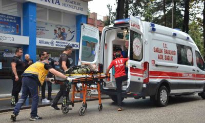 Otomobilin çarptığı yaya yaralandı