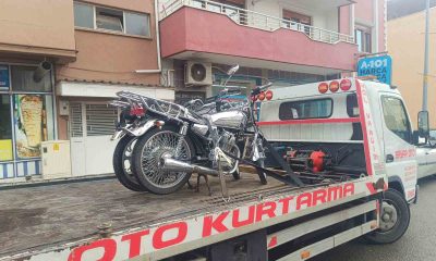 Dinar’da 8 motosiklet trafikten men edildi