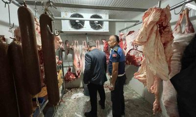 Zabıtadan kasap ve kafe denetimleri