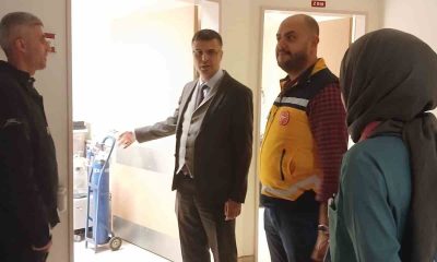 Müdür Korkmaz hasta ziyaret edip personeli dinledi