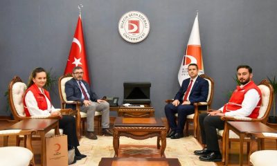 Türk Kızılay Bilecik Şube Başkanı Ateş’ten Rektör Kaplancıklı’ya ziyaret