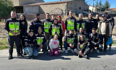 Motosiklet kulübü üyeleri ihtiyaç sahibi 32 aileye destek oldu