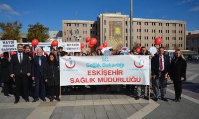 Organ Bağışı Haftası kapsamında farkındalık yürüyüşü düzenlendi