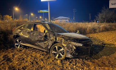 Defalarca takla atan araçtan yaralı olarak kurtuldu (Video Haber)