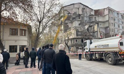 Eskişehir’de Bina yıkımında seyirci yoğunluğu…     “kapalı gişe”