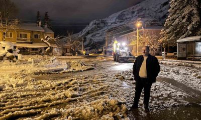 Belediye Başkanı Hamamcı’dan kar nöbeti