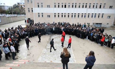 Bozüyük’te Kumral Abdal Anadolu Lisesi öğrencilerine yangın eğitimi