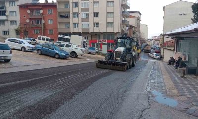 Eğimli yollar tıraşlanarak güvenli hale getirildi