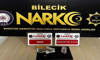 Bilecik’te durdurulan şüpheli araçta uyuşturucu madde ele geçti