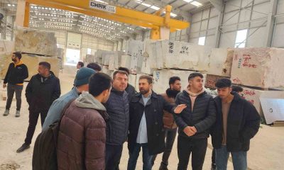 Gençler mermer sektörü hakkında bilgi aldı