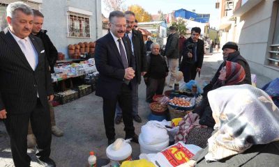 Vali Aksoy, semt pazarını ziyaret etti