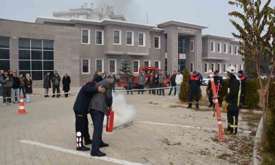 DKMP’de yangın tatbikatı