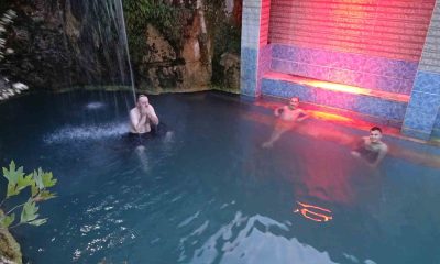 Dereli kaplıcaları kış mevsimine girerken de gözde