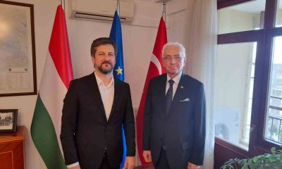 Gazeteci-Yazar İhsan Tunçoğlu, Macaristan Büyükelçisi Viktor Matis’e kitabını takdim etti