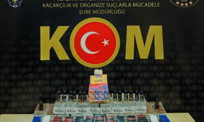 Bilecik’te 7 bin 444 adet doldurulmuş makaron ele geçirildi