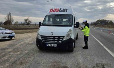 Kütahya’da yük ve yolcu taşımacılığına yönelik denetimler yapıldı