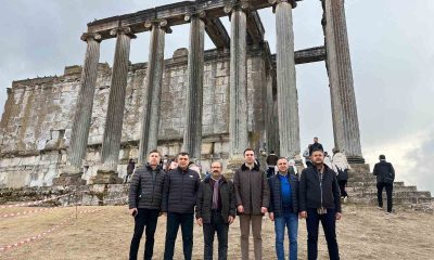 Yargıtay üyesi ve HSK heyeti Çavdarhisar Aizanoi Antik Kenti’ni ziyaret etti