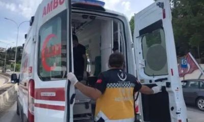 Polis evi kavşağında kaza; 1 kişi yaralandı