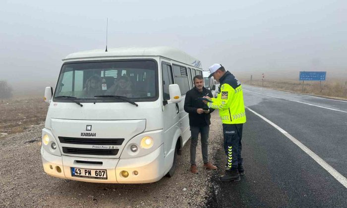 Kütahya’da okul servis araçlarına yönelik denetim