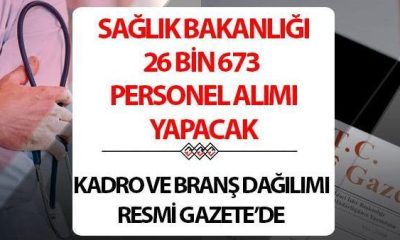 26 bin Personel alımı Resmi Gazete’de yayımlandı