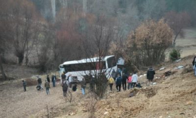 İşçi servisi yoldan çıktı: 9 yaralı (Video Haber)