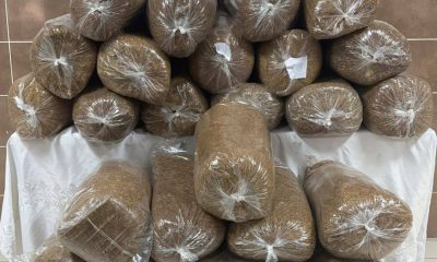 Yolcu otobüsünde 200 kilogram faturasız/bandrolsüz kıyılmış tütün ele geçirildi