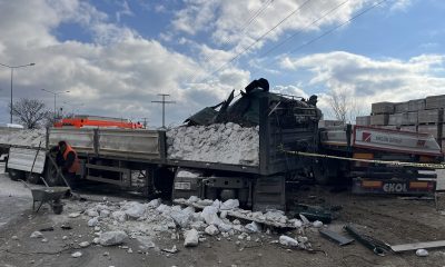 Tır kazasında hayatını kaybeden sürücünün yakını “Belki yaşıyordur abi” diyerek gözyaşlarına boğuldu