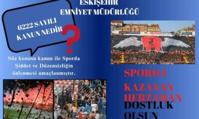Eskişehirspor maçında yaşanan olaylarla ilgili 23 şahsa işlem yapıldı