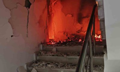 Bilecik’te binanın 14. katında çıkan yangın paniğe neden oldu