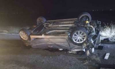 Eskişehir’de bariyerlere çarpan araç takla attı: 1 ölü, 3 yaralı