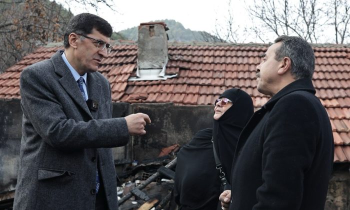 Başkan Kahveci’den yangın mağduru vatandaşa destek sözü