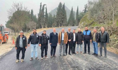 Osmaneli mezarlığında ki yol çalışmaları tamamlandı