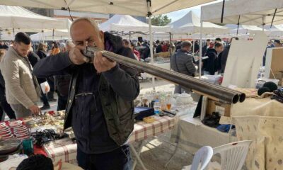 Yaklaşık 150 yıllık antika tüfek halen çalışır vaziyette