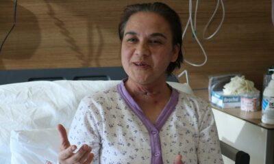 Sesini kaybeden 2 kız annesi, geçirdiği operasyonla eskisi gibi konuşabilmeye başladı