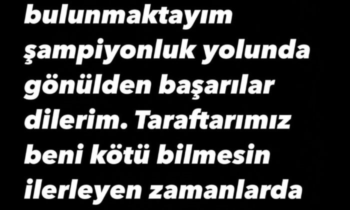 Avcı, Eskişehirspor’dan isteği dışında ayrıldığını paylaşımını yaptı