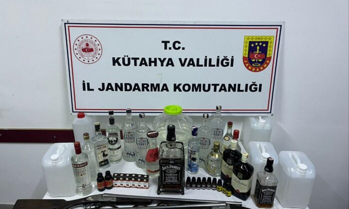 Kütahya’da sahte içki operasyonu: 1 gözaltı
