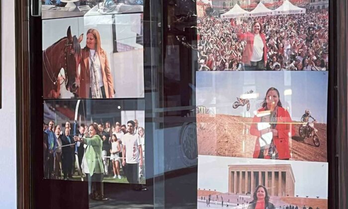 CHP’li başkandan cami yerleşkesinde fotoğraflı propaganda