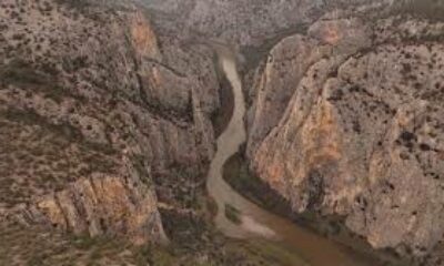 Sakarya Nehri yağmurlar sonrası havadan fotoğraflandı