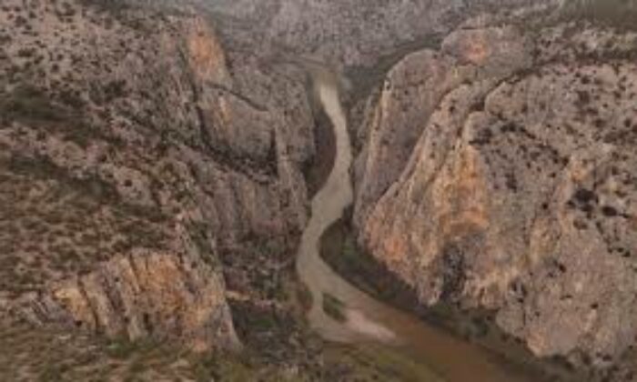 Sakarya Nehri yağmurlar sonrası havadan fotoğraflandı